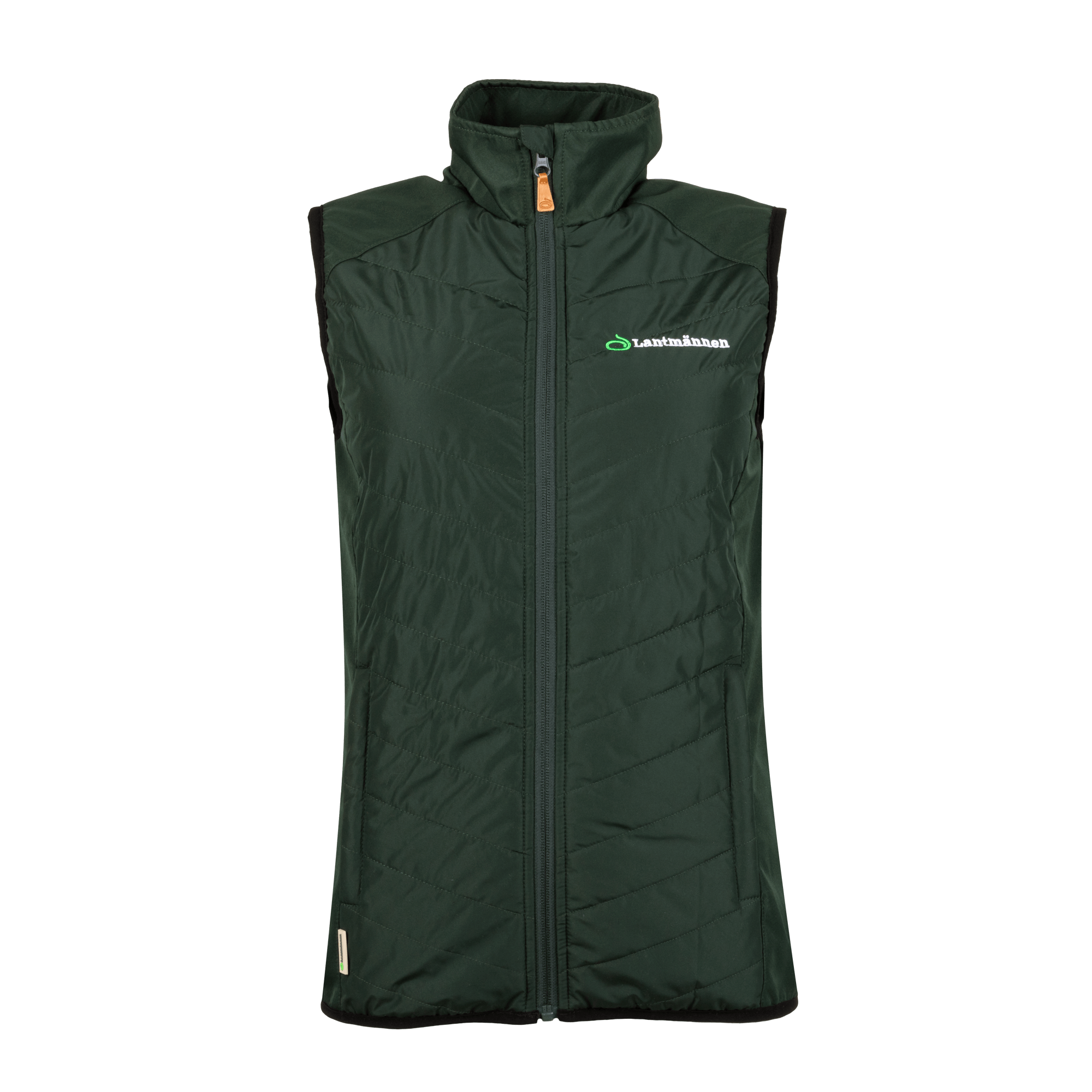 grön väst med lantmännen logga framifrån