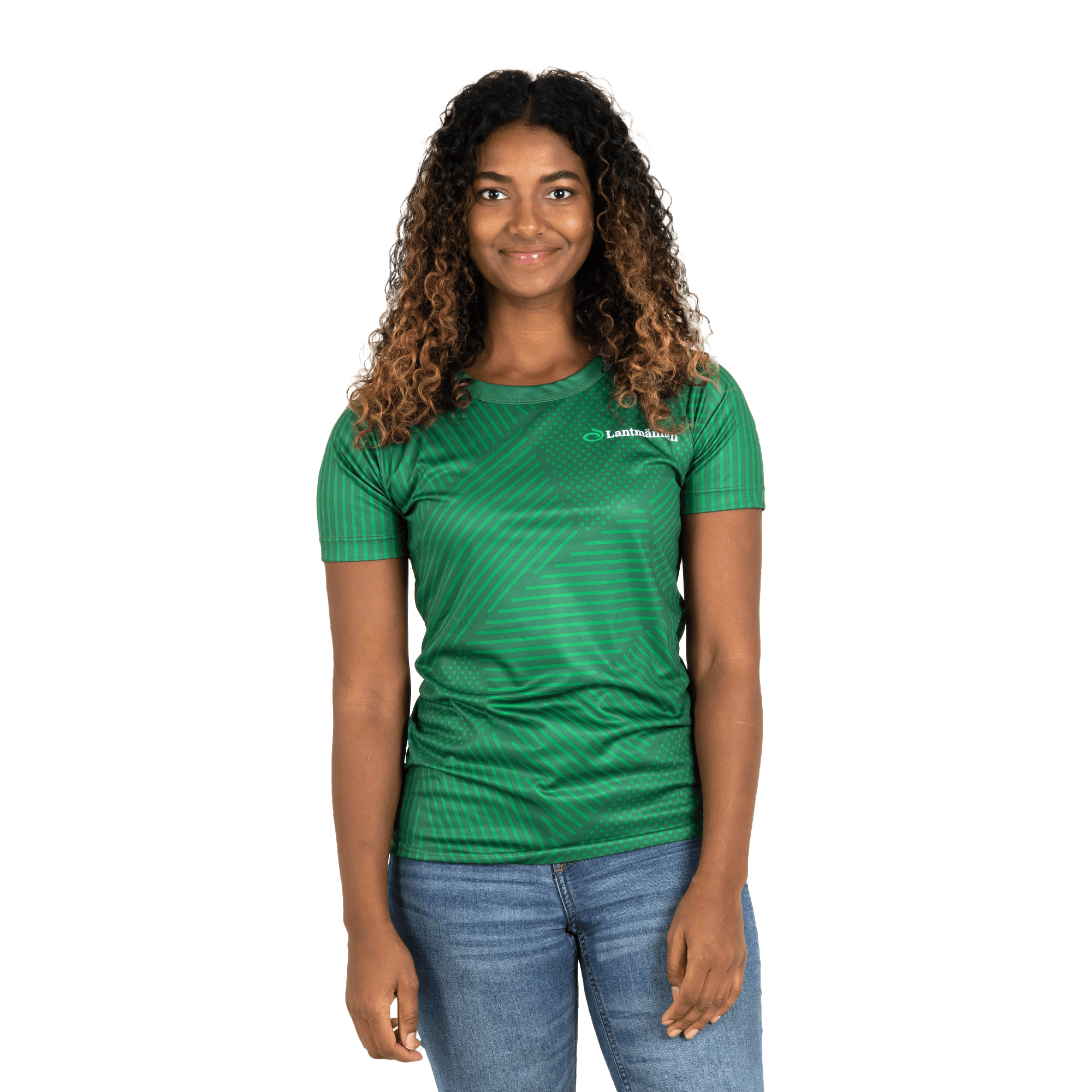 grön funktionstshirt med lantmännen logga