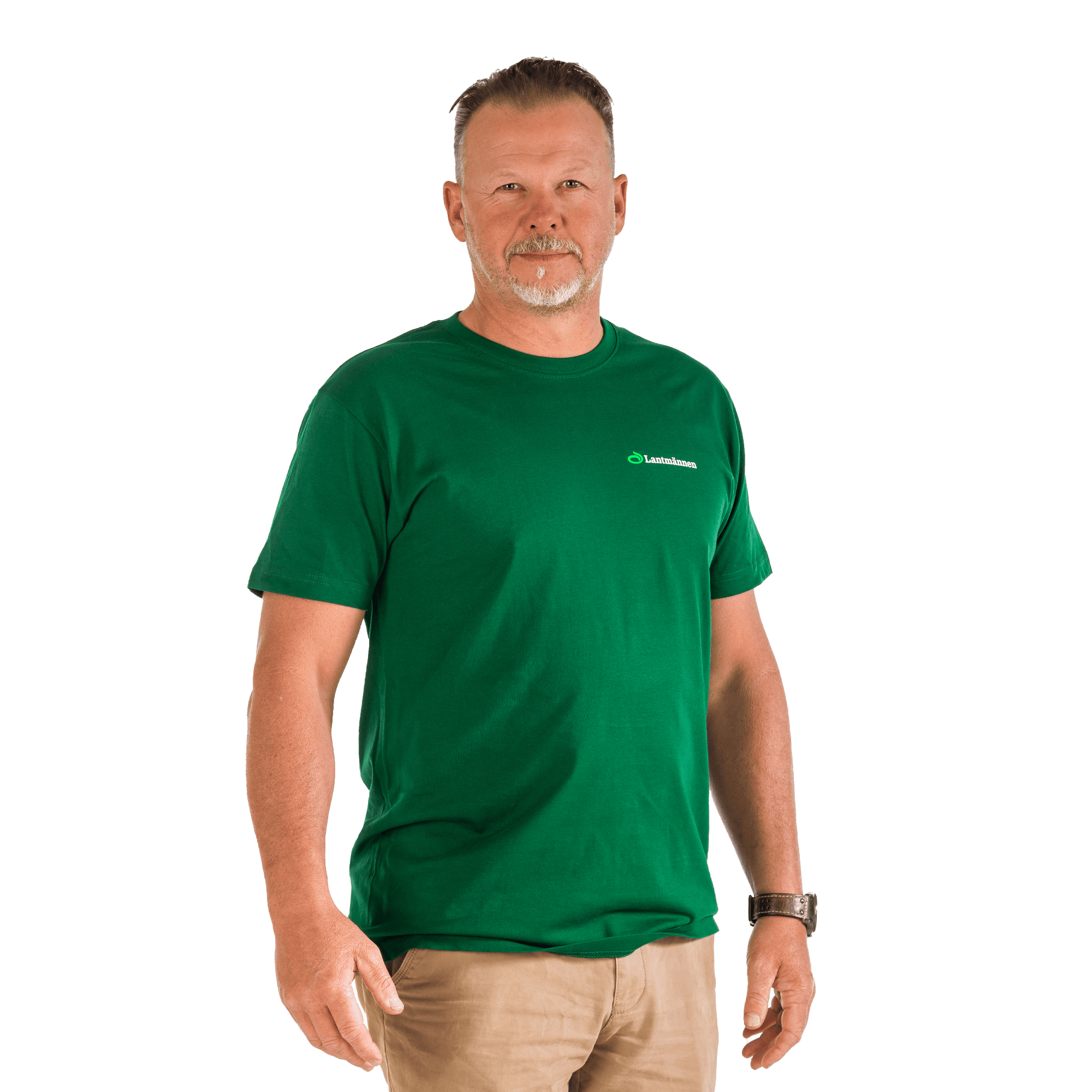 grön tshirt med lantmännen logotyp