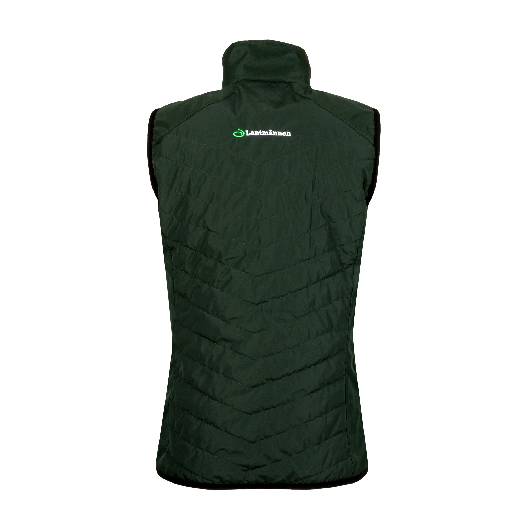 grön väst med lantmännen logga bak