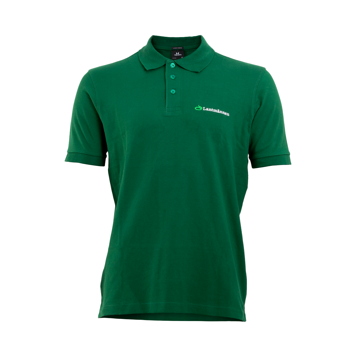 grön piké med lantmännen logga