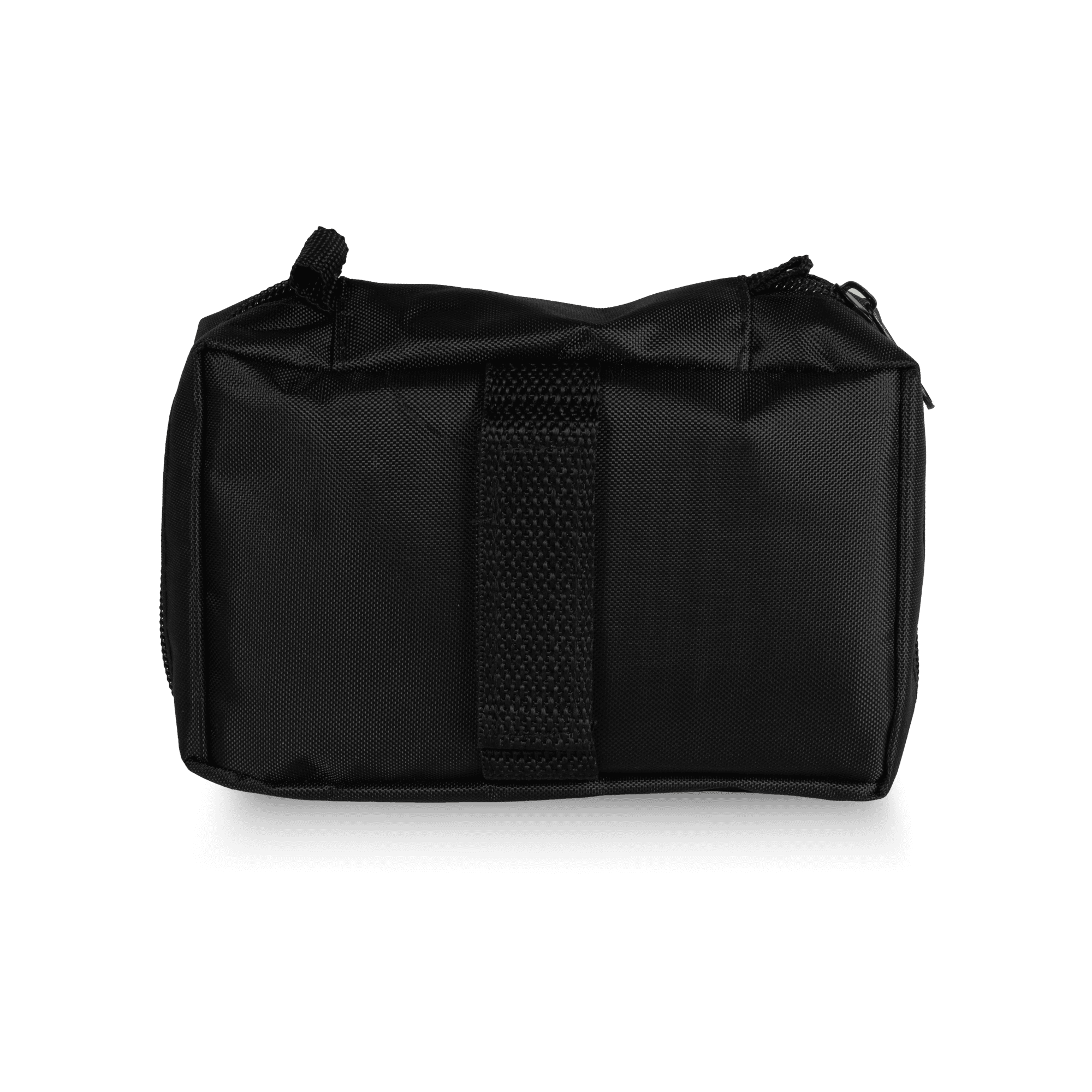 svart first aid kit väska bakifrån