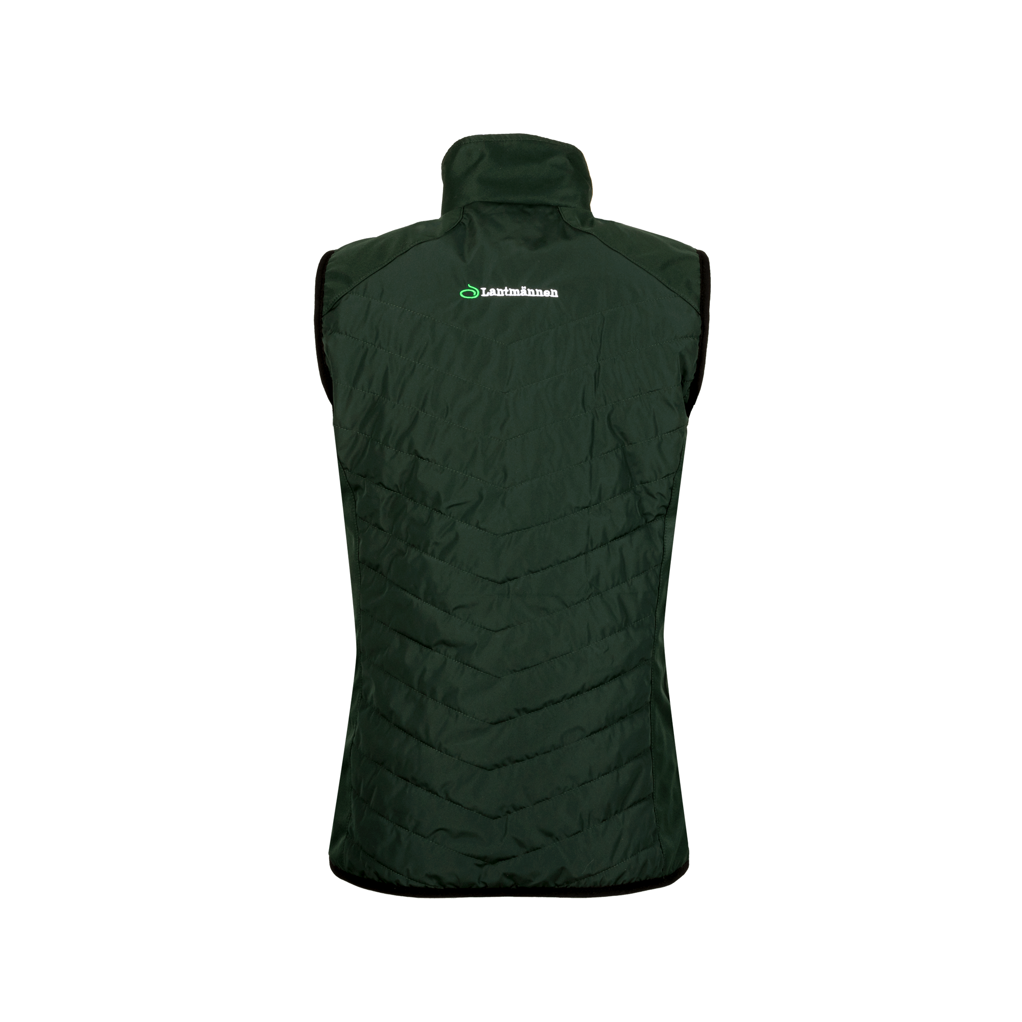 grön väst med lantmännen logga bak