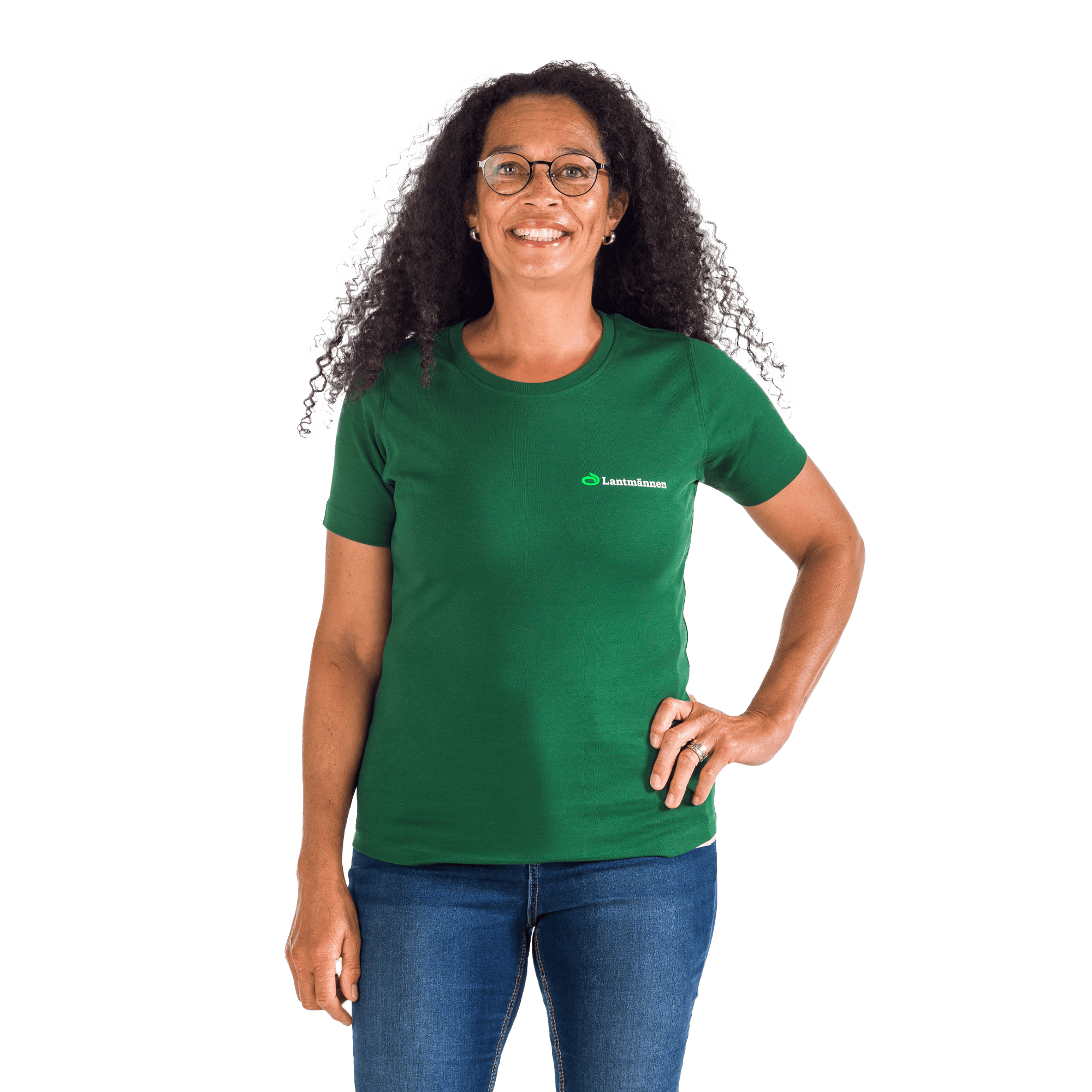 grön tshirt med lantmännen logotyp