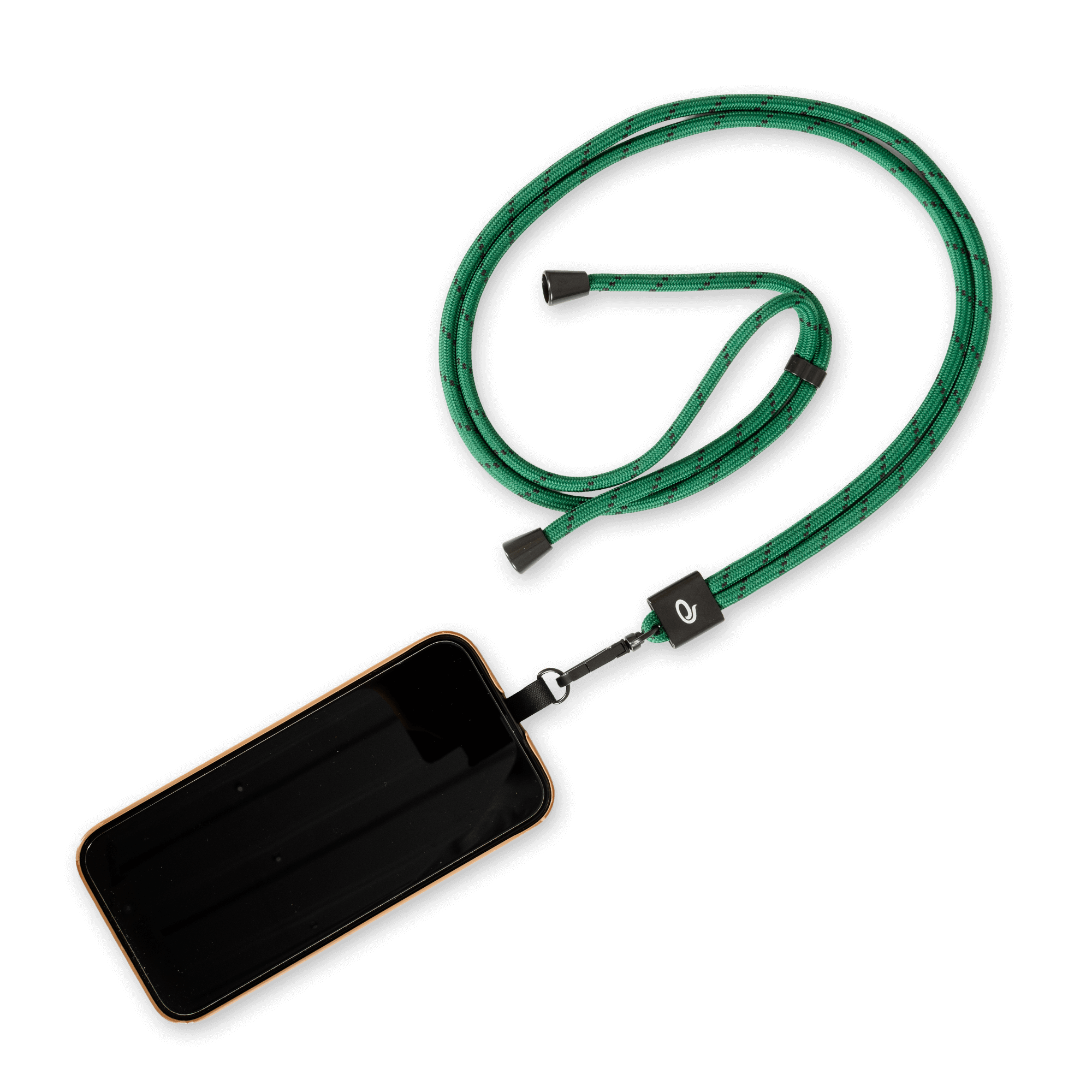 grönt mobilband med telefon