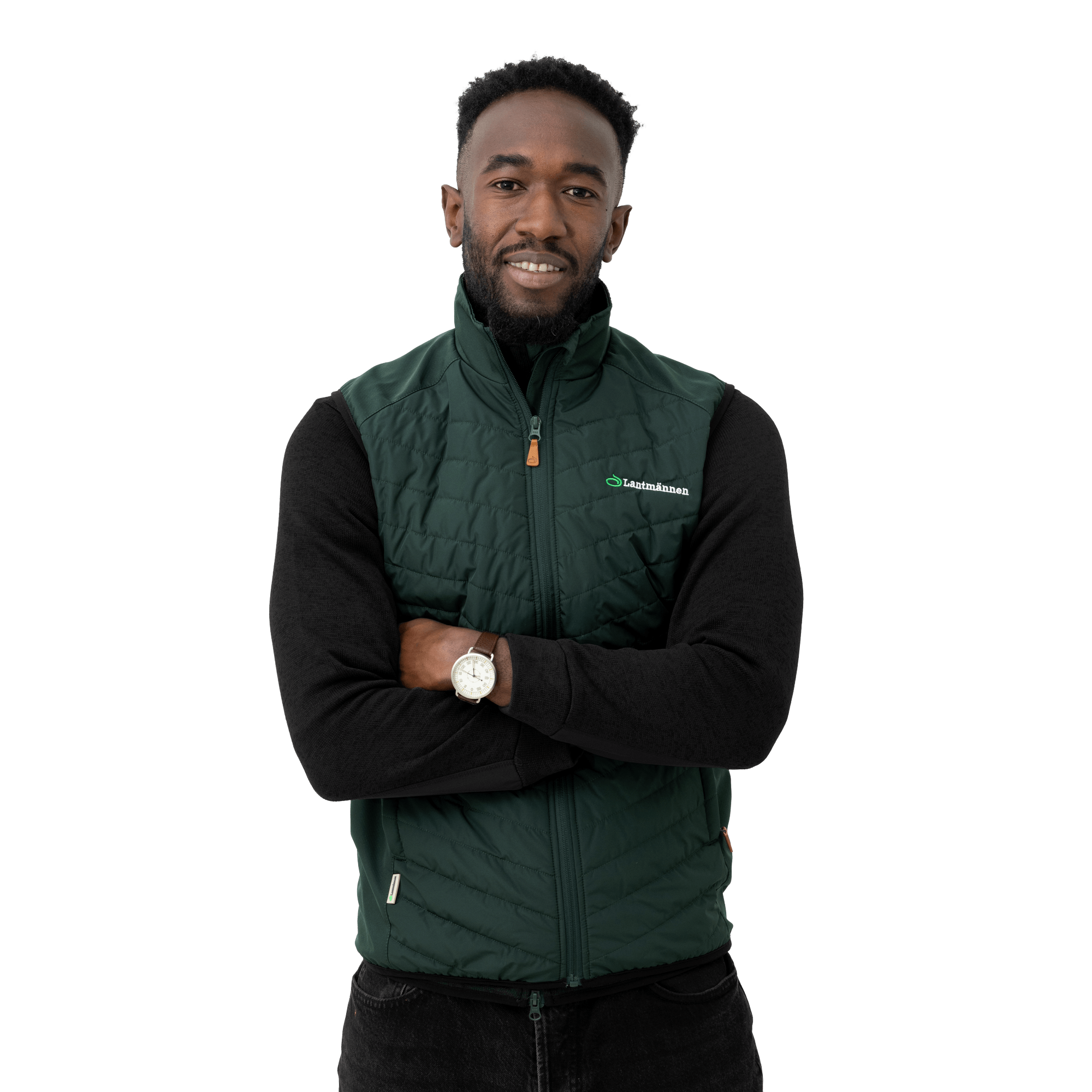 väst med lantmännen på modell framifrån